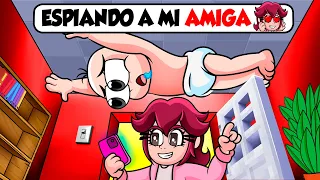 ESPIANDO A MI MEJOR AMIGA en MINECRAFT 🧐😱 ¿TIENEN NOVIO? BEBE NOOB