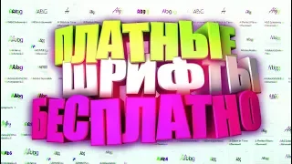 КАК СКАЧИВАТЬ ПЛАТНЫЕ ШРИФТЫ - БЕСПЛАТНО