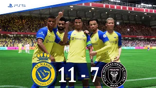 FIFA 23 - Messi Ronaldo Neymar Jr Salah Mbappe Haaland Vincius - AL Nassr vs  Inter Miami 2023