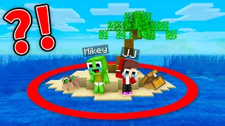 Baby Mikey and Baby JJ Can’t Leave This ISLAND in Minecraft! (Maizen)