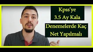 Kpss'ye 3.5 ay kala kaç net yapıyordum? Sınavdaki net sayım.