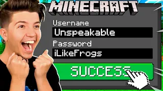 So I Hacked Unspeakable's Minecraft Account...