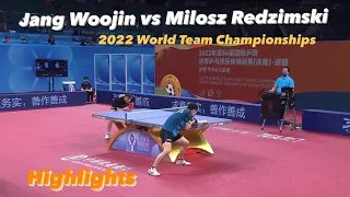 Jang Woojin vs Milosz Redzimski | 2022 World Team Championships (R16-Group) Highlights