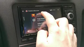Audi RNS-E with touch screen and Android Auto
