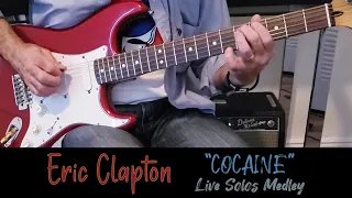 Eric Clapton - COCAINE LIVE version compilation Solos