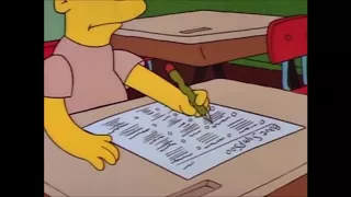 The Simpsons - Bart fails his test