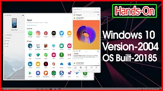 First Look Windows 10 Version 2004 Built 20185, What is the New Features of Windows 10 ✔✔✔