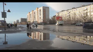 Воркута. Прошел первый, по-настоящему летний, дождь. (City ​​after rain)