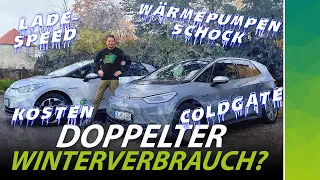 VW ID.3 winter problems: heat pump fail, consumption, fast charging, preheating, cost | English subs