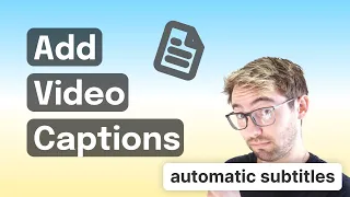 Easy Way to Add Video Captions to Any Video | Adding Subtitles