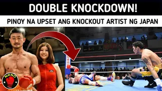 🇵🇭 Double Knockdown! | PINOY na Upset ang Knockout Artist ng Japan