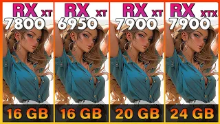 RX 7800 XT vs. RX 6950 XT vs. RX 7900 XT vs. RX 7900 XTX Tested in 10 Games | 1440p vs. 4K