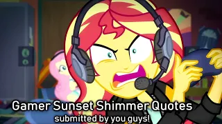 Gamer Sunset Shimmer Quotes! (MLP Equestria Girls) - Wubcake