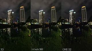 Insta360 X3 vs 1-Inch 360 vs ONE X2 vs ONE RS 360 (Low Light 360 Video Comparison)