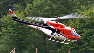 BELL 212 ERA BIG SCALE RC ELECTRIC MODEL HELICOPTER / Turbine meeting 2015 *1080p50fpsHD*