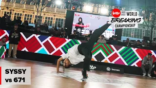 Syssy vs 671 [BGIRL TOP 8] / WDSF World Breaking Champs 2023