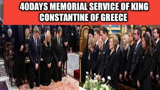 HEART TOUCHING Memorial Service Of King Constantine II GREECE Held in Athens.40Days After his death