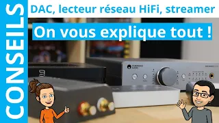 DAC, lecteur réseau HiFi, streamer, récepteur Bluetooth et AirPlay : quelles différences ?