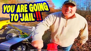 Stupid, Angry People Vs Dirt Bikers 2023 - Angry Man Chases Motorcycle!