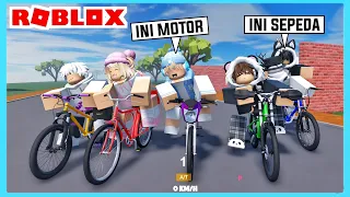 KOCAK.!! Aku Dan Adiku Naik Sepeda Motor Paling Unik Di Roblox Brookhaven ft @Shasyaalala