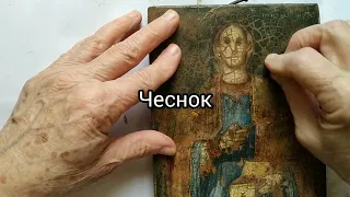 Реставрация иконы св. великомученика и целителя Пантелеимона