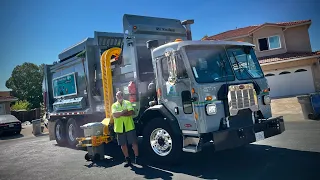 First Day on Route | Brand New Peterbilt 520 McNeilus ZR Garbage Truck