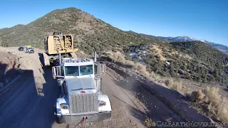 Transporting a CAT 6015B Excavator Up and Over a Mountain Part 2 (992 View)