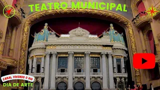 Conhecendo o teatro municipal do Rio, tour guiado com muitas obras de arte é histórias incríveis.