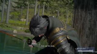 FINAL FANTASY XV Savage Gladiolus to Noctis while Fishing