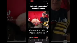 Howie Mandel deleted video. #howie #mandel #deleted #video #tiktok 2022 Credit @JogFN