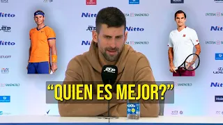 Reportero obligó a Djokovic a escoger entre Nadal y Federer... su respuesta es...