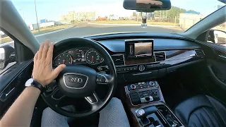 2013 AUDI А8 - POV Test Drive