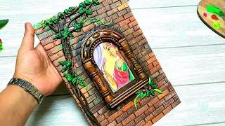 Best out of waste craft idea |wall decor | Jharokha | jharokha wall decor craft