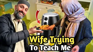 Wife Trying To Teach Me How To Use Air Fryer 😂 | Desi Family Living In Uk 🇬🇧