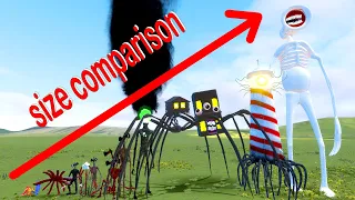 BEST TREVOR HENDERSON CREATURES SIZE COMPARISON in Garry's Mod!