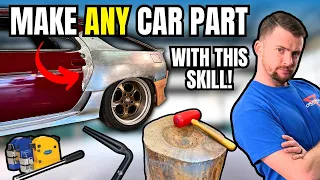 Step Up Your Custom Car Building! -- How To SHRINK Steel (Metal Shaping For Beginners)
