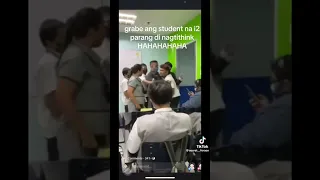 Drunk student whant to punch his teacher/viral video