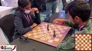 Rameshbabu Vaishali vs Aravindh Chithambaram | Asian Continental Blitz Chess Championship-2022