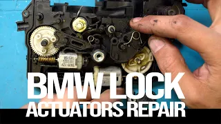 BMW Doors Actuators Repair of the Plastic Wheels or Motor Replacement BMW 1 3 5 Series E60 E87 E90