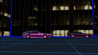 Car Chase Animation - Retrowave