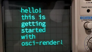 Getting started with osci-render - live oscilloscope music synthesizer