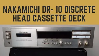 Nakamichi DR 10 Discrete Head Cassette Deck How To Use Price And Connection IN HINDI