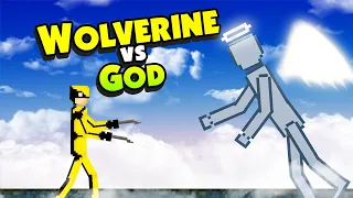 WOLVERINE'S CLAWS vs GOD the Ultimate X-Men Battle - People Playground