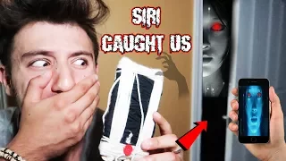 (SIRI FOLLOWED US!) DONT USE A SIRI DOLL AT 3 AM | THIS IS WHY (WE SAW SIRI IN REAL LIFE)