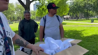 Mika & DJ Tony Torres Gives Food, Clothing & Sneakers for the homeless 2024