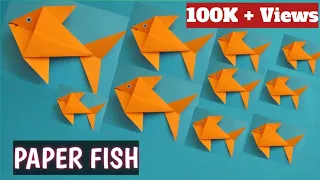 How To Make Paper Fish | Creating Paper Fish, Paper Art and Craft For Kids #kidscraft #fishing