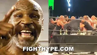MIKE TYSON BRAWLS WITH CHRIS JERICHO & ALL HELL BREAKS LOOSE IN RING DURING AEW DYNAMITE APPEARANCE
