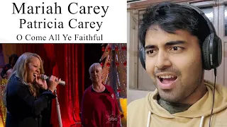 Mariah Carey & Patricia Carey - O Come All Ye Faithful / Hallelujah - LIVE (( REACTION ))