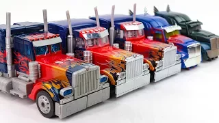 Transformers Movie 1 2 3 4 5 Leader Class Optimus Prime 5 Truck Vehicle Car Robots Toys