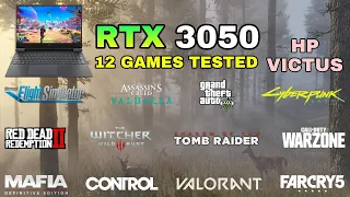 RTX 3050 Laptop + Ryzen 5 5600H | Test in 12 Games in 2021 - HP Victus 16